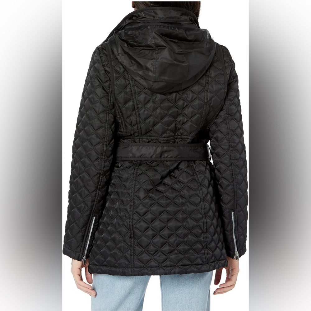 Marc New York by Andrew Marc Women's Brighton Quilted Black Jacket Coat - Picture 3 of 10